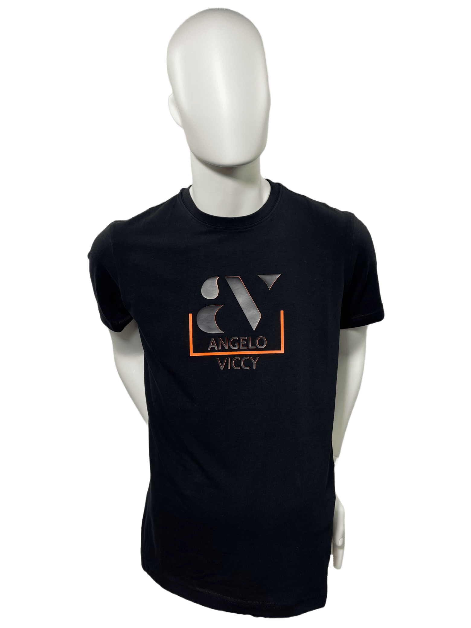 T-shirt AV153 zwart voorkant
